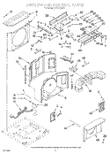AIR FLOW AND CONTROL Diagram and Parts List for ACQ122XZ1  Whirlpool Air Conditioner
