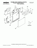 FRAME AND CONSOLE PARTS Diagram and Parts List for IUD6000WS0  Whirlpool Dishwasher