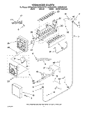 ICEMAKER Diagram and Parts List for KBRS36FKW01  KitchenAid Refrigerator