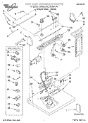 TOP AND CONSOLE, LIT/OPTIONAL Diagram and Parts List for LGQ8857JT0  Whirlpool Dryer