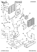 UNIT, LITERATURE Diagram and Parts List for ACQ294XD0  Whirlpool Air Conditioner