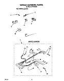 WIRING HARNESS Diagram and Parts List for LST7233AW0  Whirlpool Washer
