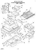 SHELF Diagram and Parts List for KTRP18KDWH03  Whirlpool Refrigerator