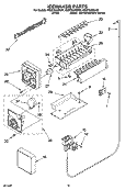 ICEMAKER PARTS, OPTIONAL PARTS (NOT INCLUDED) Diagram and Parts List for ES5FHAXSQ01  Whirlpool Refrigerator