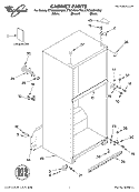 CABINET, LITERATURE Diagram and Parts List for ET8CHMXKT02  Whirlpool Refrigerator