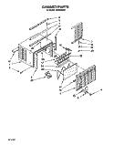CABINET Diagram and Parts List for AR0500XW6  Whirlpool Air Conditioner