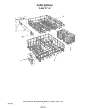 RACK Diagram and Parts List for 8577L00  Roper Dishwasher