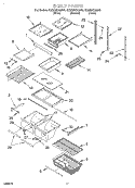 SHELF, LIT/OPTIONAL Diagram and Parts List for GB22DKXGN00  Whirlpool Refrigerator
