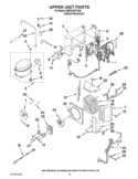UPPER UNIT PARTS Diagram and Parts List for KBFO42FTX06  KitchenAid Refrigerator