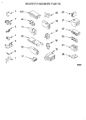 WIRING HARNESS Diagram and Parts List for LBR6233AW1  Whirlpool Washer