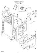 SECTION Diagram and Parts List for TEDX640JQ0  Estate Dryer