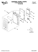 Part Location Diagram of 8204745 Whirlpool Cook Guide Label (French)