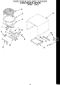 TURN TABLE AND GRILLE Diagram and Parts List for MG8120XDQ0  Whirlpool Microwave