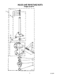 BRAKE AND DRIVE TUBE Diagram and Parts List for LA5100XTF1  Whirlpool Washer