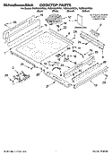 COOKTOP PARTS Diagram and Parts List for YKERA807PB01  KitchenAid Range