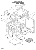 SECTION Diagram and Parts List for SF3000SYW1  Whirlpool Range