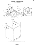 TOP AND CABINET , LITERATURE AND OPTIONAL Diagram and Parts List for LA5400XPW1  Whirlpool Washer