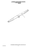 LOWER WASHARM PARTS Diagram and Parts List for IUD8100YS1  Whirlpool Dishwasher
