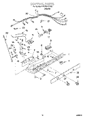 CONTROL Diagram and Parts List for 4YED25PQFN03  Whirlpool Refrigerator