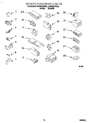 WIRING HARNESS Diagram and Parts List for KAWE570BWH1  KitchenAid Washer