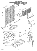 UNIT PARTS Diagram and Parts List for ET6WSKYKT01  Whirlpool Refrigerator