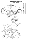 MACHINE BASE PARTS Diagram and Parts List for LSQ8510LQ0  Whirlpool Washer
