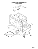 CABINET AND STIRRER Diagram and Parts List for SM988PEPW2  Whirlpool Range