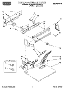 SECTION Diagram and Parts List for REL4634BL0  Roper Dryer