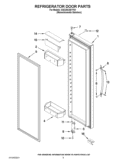 REFRIGERATOR DOOR PARTS Diagram and Parts List for GSC25C4EYY01  Whirlpool Refrigerator