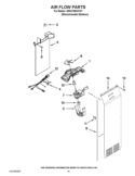 AIR FLOW PARTS Diagram and Parts List for 3WSC19D4XY01  Whirlpool Refrigerator