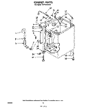 CABINET Diagram and Parts List for LA7680XKW2  Whirlpool Washer