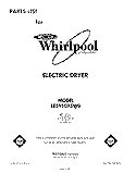 SECTION Diagram and Parts List for LE5950XSW0  Whirlpool Dryer
