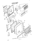 DOOR Diagram and Parts List for SHU90002  Whirlpool Dishwasher