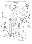 Part Location Diagram of 3950997 Whirlpool HARNS-WIRE