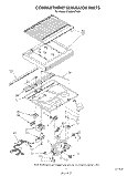 COMPARTMENT SEPARATOR Diagram and Parts List for ET20GKXTF01  Whirlpool Refrigerator