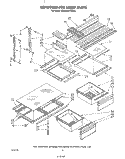 REFRIGERATOR SHELF Diagram and Parts List for KTRF20KTPL00  Whirlpool Refrigerator
