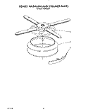 LOWER WASHARM AND STRAINER Diagram and Parts List for KUDI220T1  KitchenAid Dishwasher