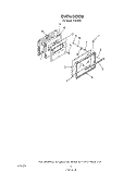 OVEN DOOR Diagram and Parts List for F4558L1  Roper Range