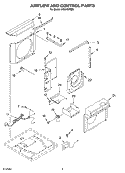 Part Location Diagram of 1185506 Whirlpool DOOR-EXHST