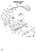 CONTROL PARTS, OPTIONAL PARTS Diagram and Parts List for IMS204300  Inglis Refrigerator