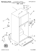 CABINET Diagram and Parts List for KTRP18KDAL07  Whirlpool Refrigerator