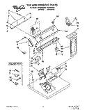 SECTION Diagram and Parts List for LGV5638AW0  Whirlpool Dryer