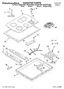 SECTION Diagram and Parts List for KECC507KBL1  KitchenAid Cooktop
