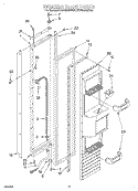 FREEZER DOOR Diagram and Parts List for KSSS42QDW04  KitchenAid Refrigerator