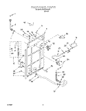 REAR PANEL Diagram and Parts List for KAWS855JE0  KitchenAid Washer