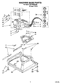 MACHINE BASE PARTS Diagram and Parts List for 7MTAWS800JQ5  Estate Washer
