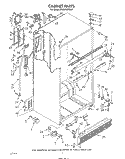 CABINET Diagram and Parts List for ET20PKXTN01  Whirlpool Refrigerator
