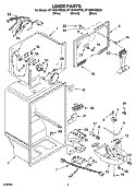 LINER PARTS Diagram and Parts List for ET1MHKXMQ02  Whirlpool Refrigerator