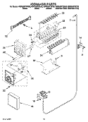 ICEMAKER PARTS, OPTIONAL PARTS (NOT INCLUDED) Diagram and Parts List for KSRG25FTSS00  KitchenAid Refrigerator