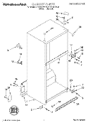 CABINET Diagram and Parts List for KTRS19KEWH01  KitchenAid Refrigerator
